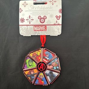 Marvel Hero Avengers 3D Lenticular Spinning Metal Sketchbook Ornament 2023
